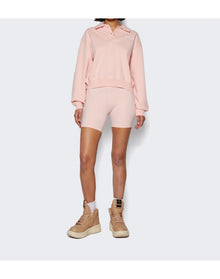 Sporty & Rich | Women | Serif Logo Biker Shorts | Ballet Pink