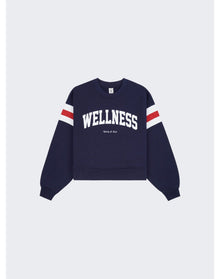 Sporty & Rich | Women | Wellness Ivy Rugby Crewneck | Navy