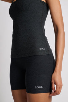 Beyond Yoga | Step Up Racerback Tank | Darkest Night