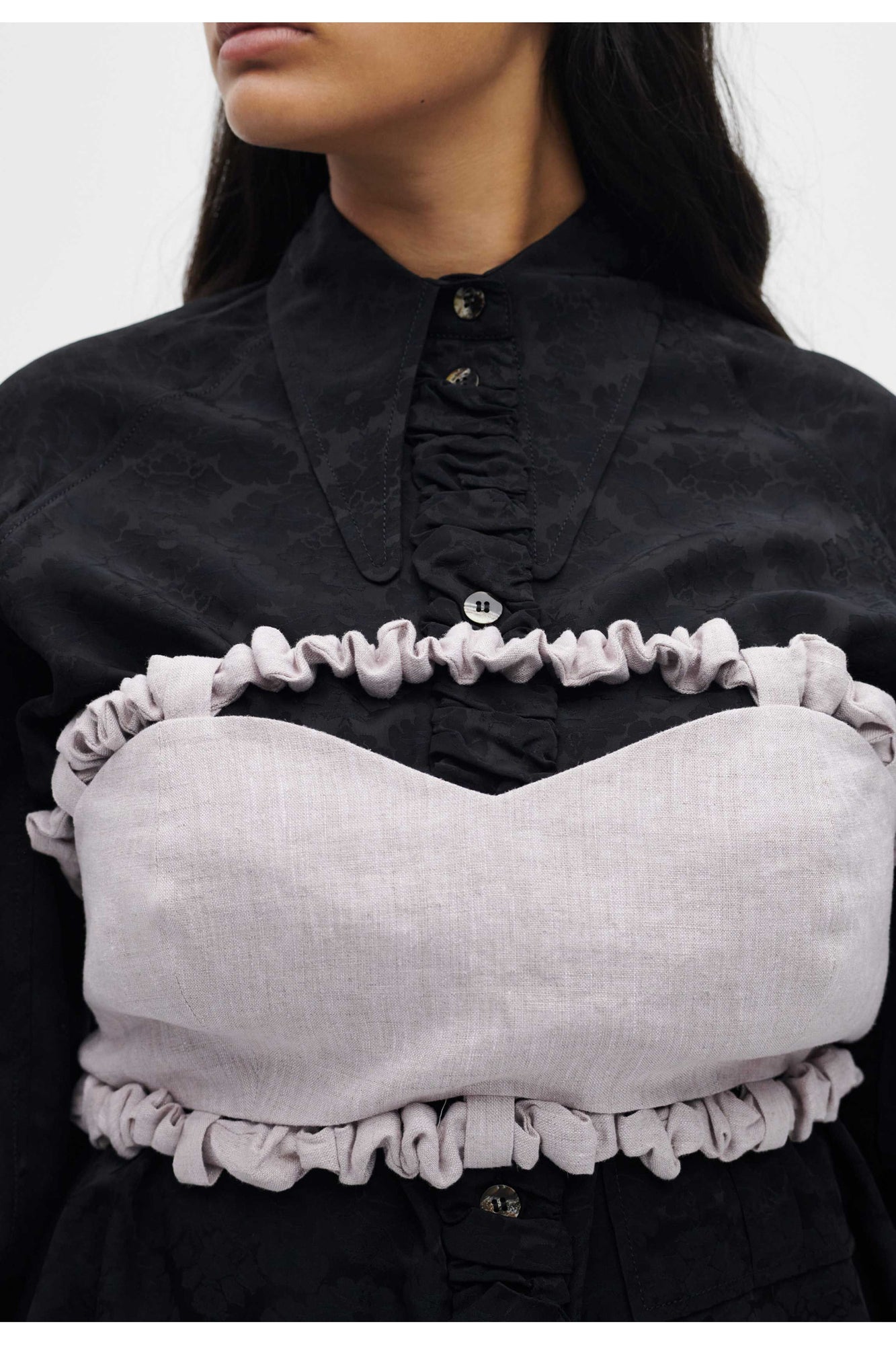 Strapless Crop Top | Light Lilac