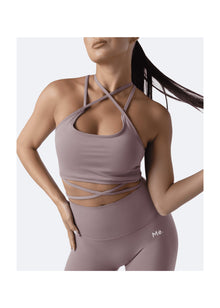 Strappy Front Top | Dusty Pink