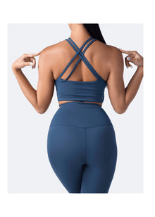 Strappy Front Top | Iris Blue