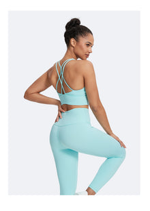 Straps and Support Bra | Arctic Blue