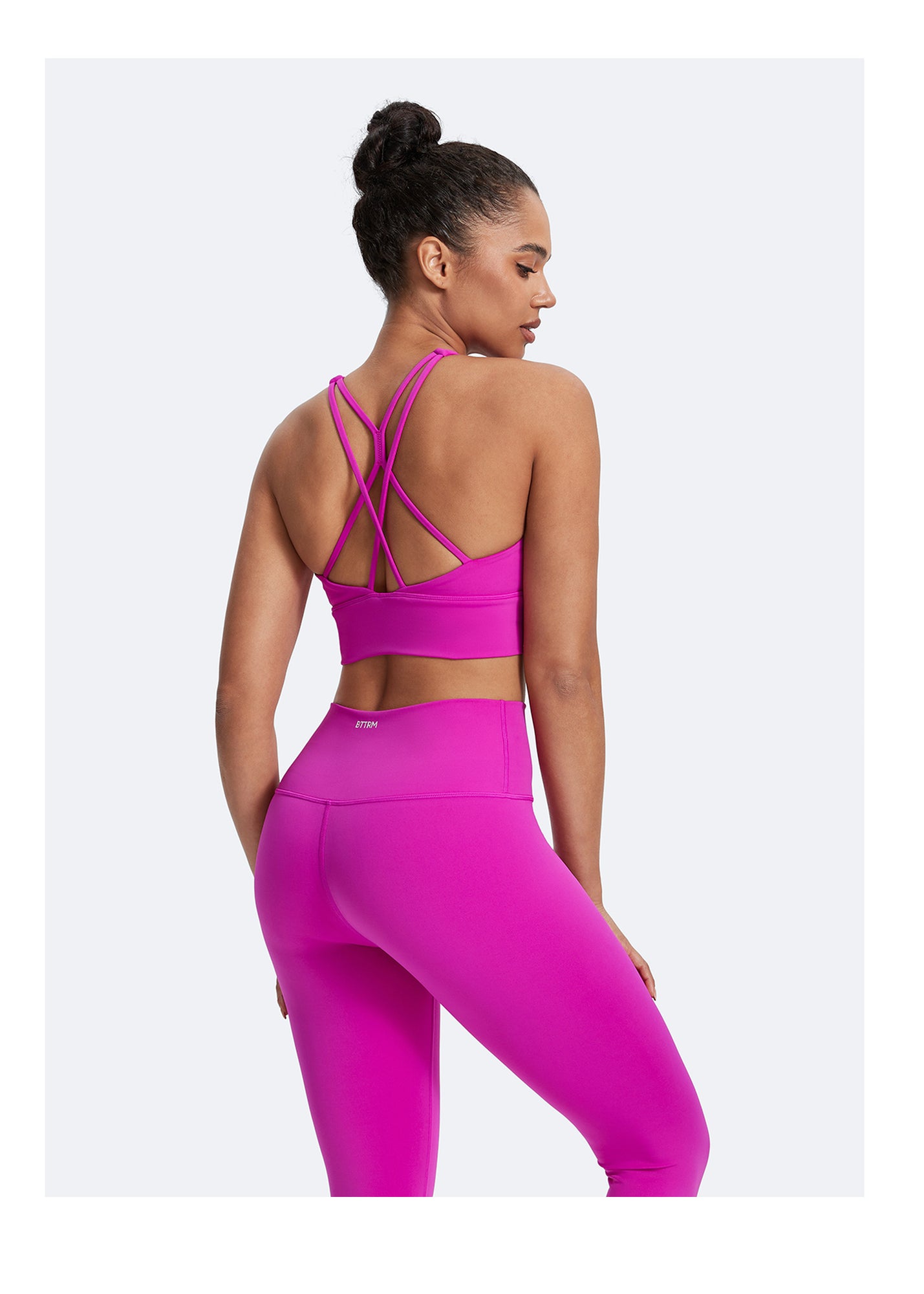 Straps and Support Bra | Glow Pink