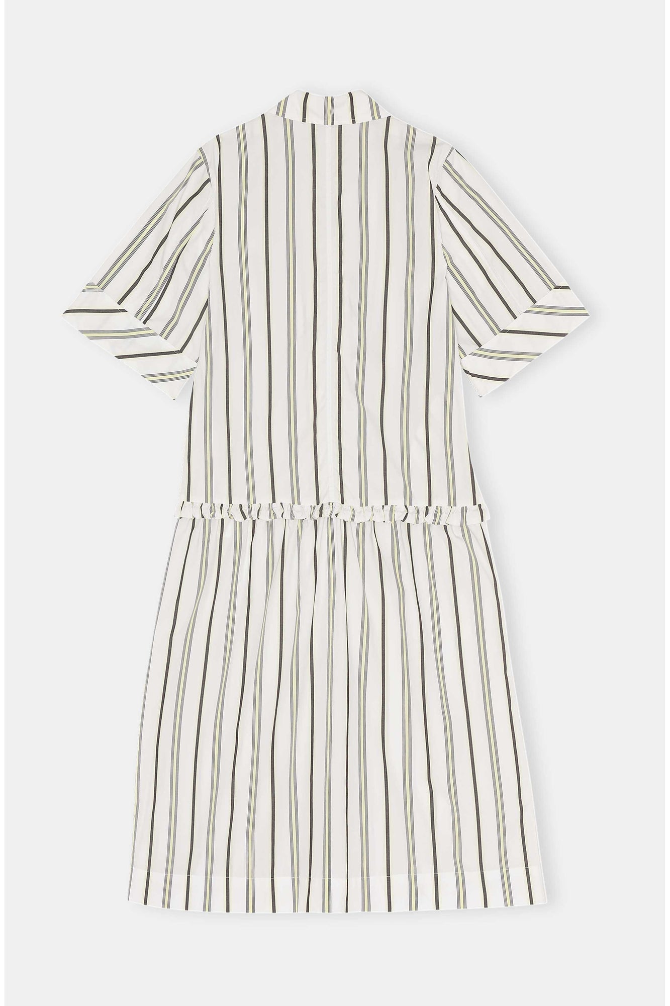 Striped Drop Waist Midi Dress | Mix Stripe Yellow Pear