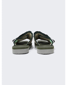 Suicoke | Men | Hoto-cab Sandals | Beige x Green