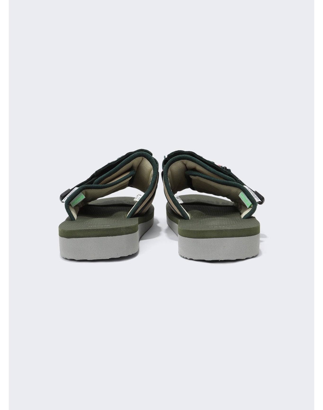 Suicoke | Men | Hoto-cab Sandals | Beige x Green