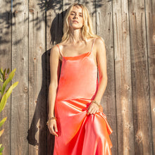 Neon Coral Square Neck Cami | Neon Coral