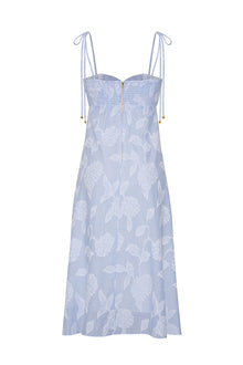 Sunray Dress | Floral Clip Jacquard