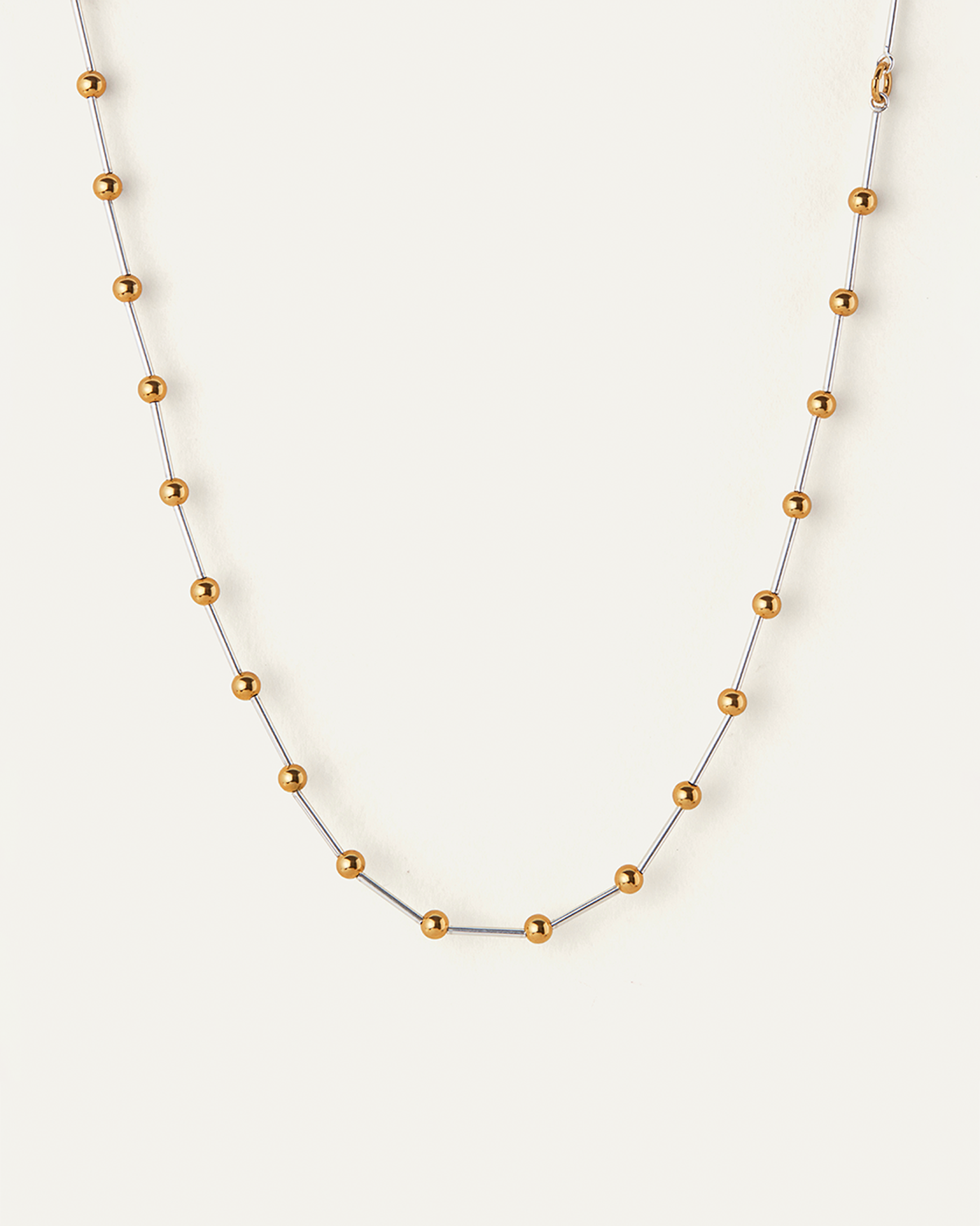 Glass Pearl | Sylvie Necklace | Gold Ion Plated/Silver Dipped Brass
