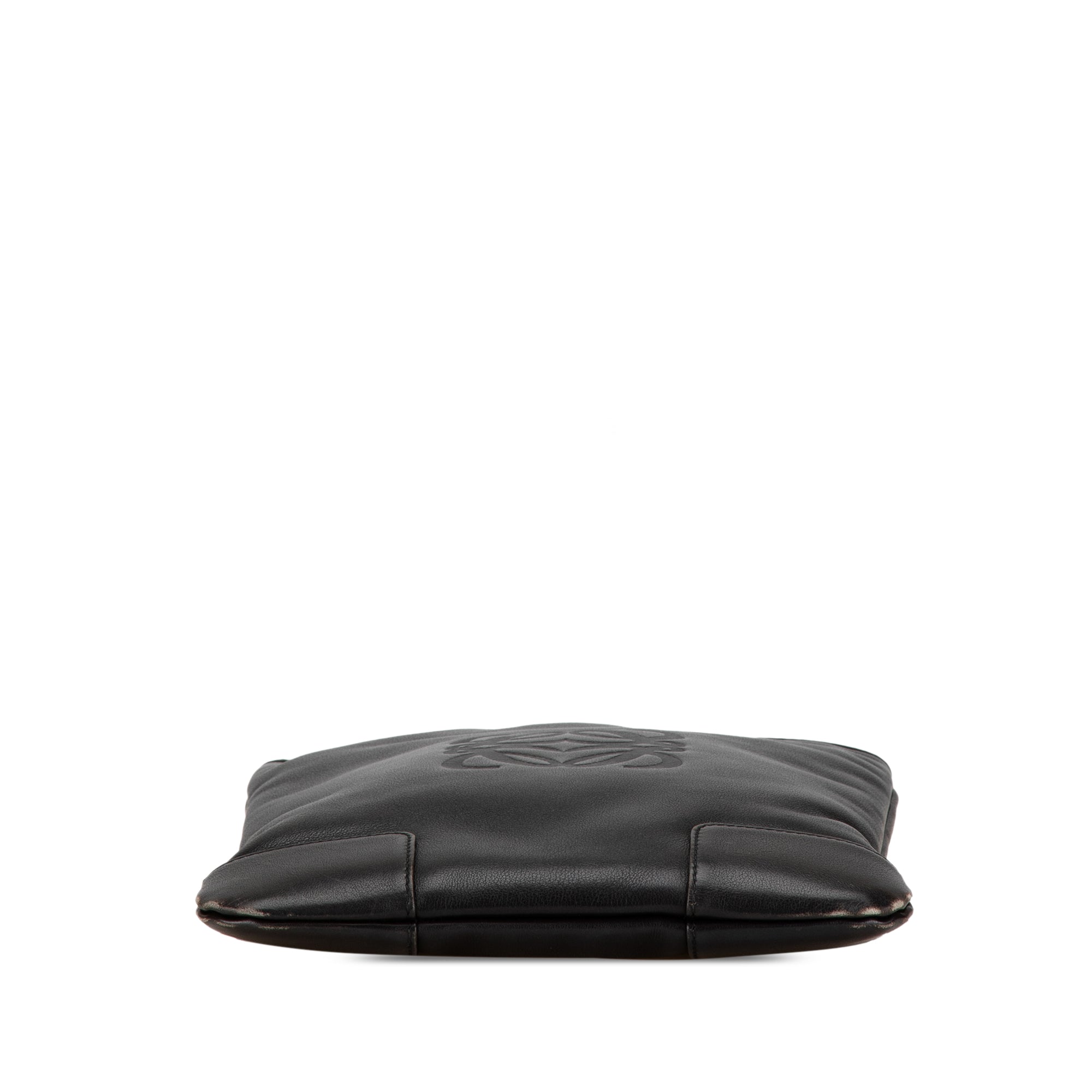 LOEWE | Pre-Owned Anagram Leather Crossbody | Black