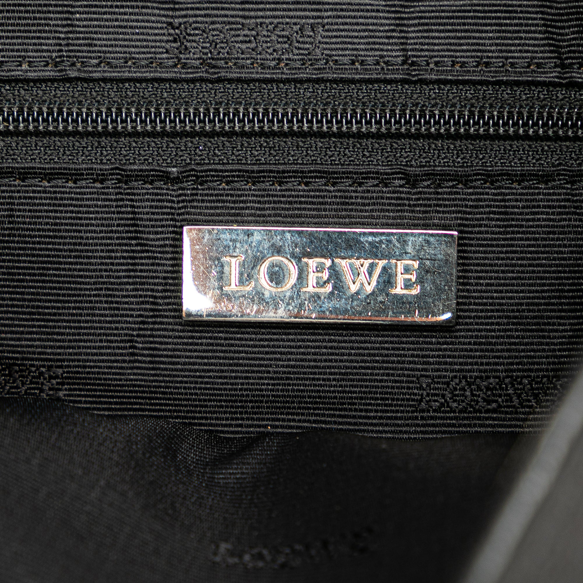 LOEWE | Pre-Owned Anagram Leather Crossbody | Black