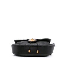 Chanel | Pre-Owned CC Chevron Lambskin Round Flap Satchel | Black