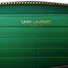 Saint Laurent | Pre-Owned Y Line Long Wallet | Green