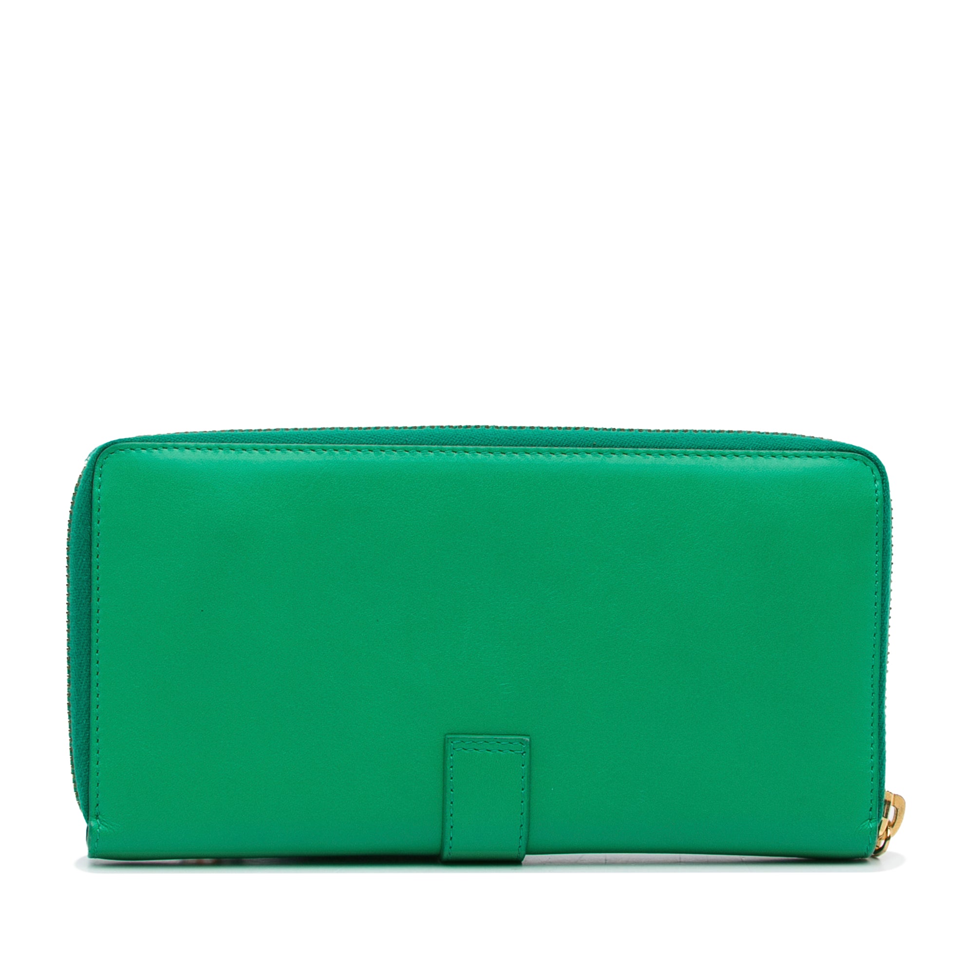 Saint Laurent | Pre-Owned Y Line Long Wallet | Green