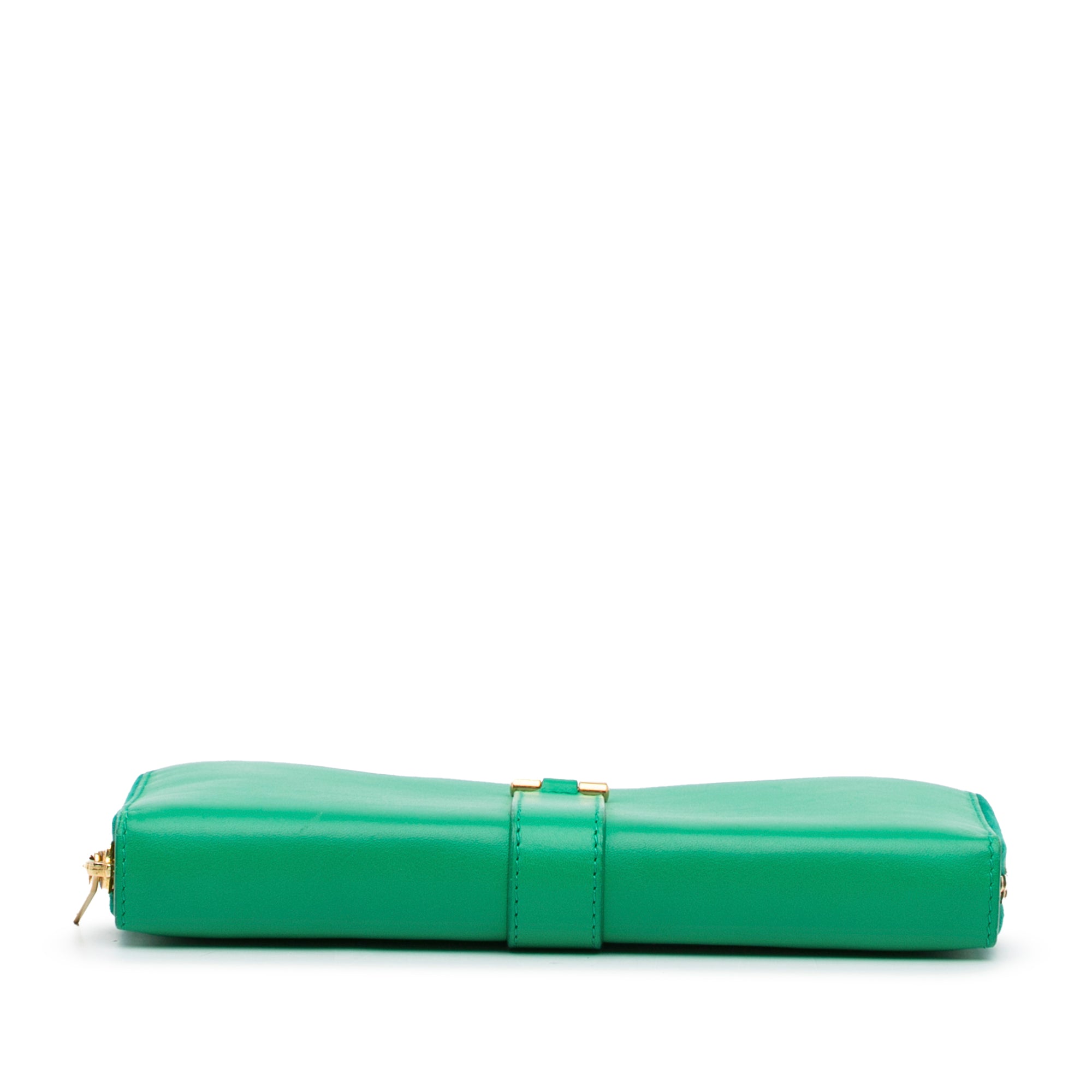 Saint Laurent | Pre-Owned Y Line Long Wallet | Green