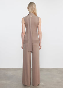 Tissue Cashmere Drawcord Pant | Walnut
