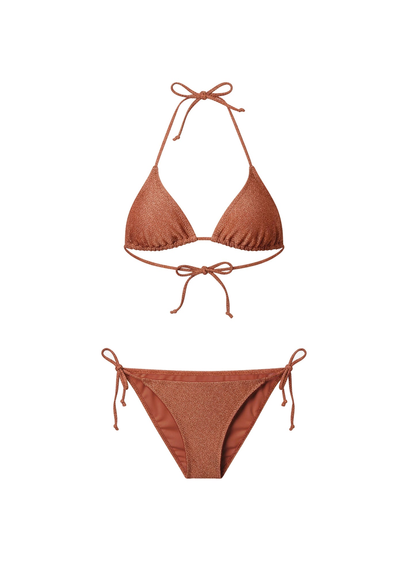 Iris Bikini Top Spice - Solid & Striped