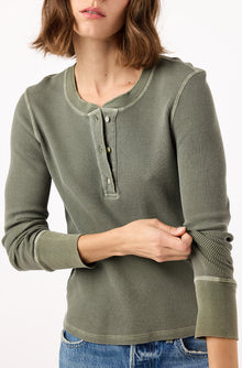 Thermal Henley Tee | Tea Leaf