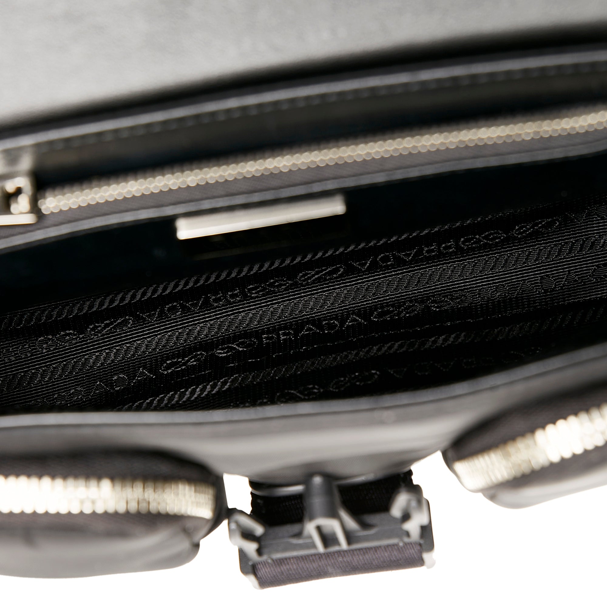 Prada | Pre-Owned Re-Nylon & Spazzolato Pocket Crossbody | Black