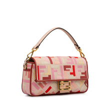 Fendi | Pre-Owned Zucca Embroidered Baguette Satchel | Pink