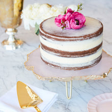 Torta Cake Stand | 24K Gold-Plated | Rose Quartz