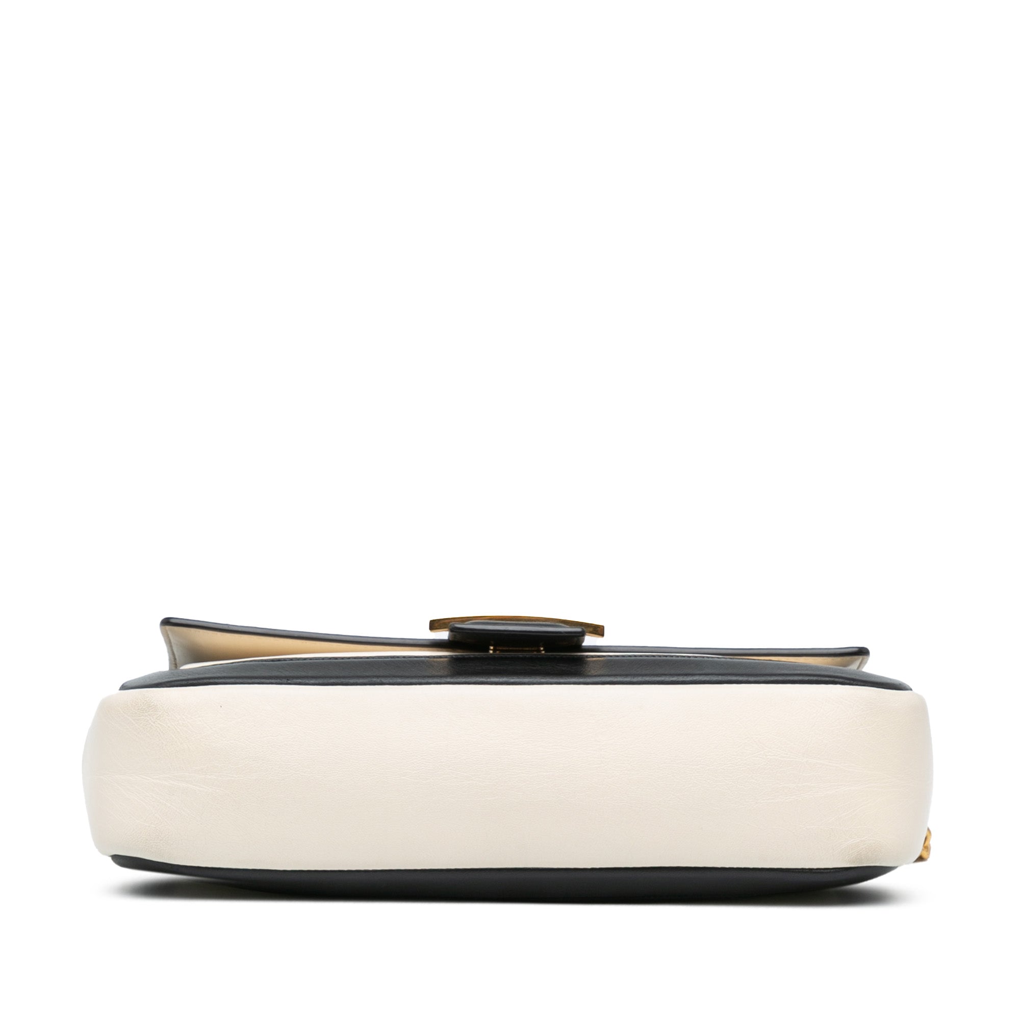 Fendi | Pre-Owned Bicolor Leather Chain Baguette | White