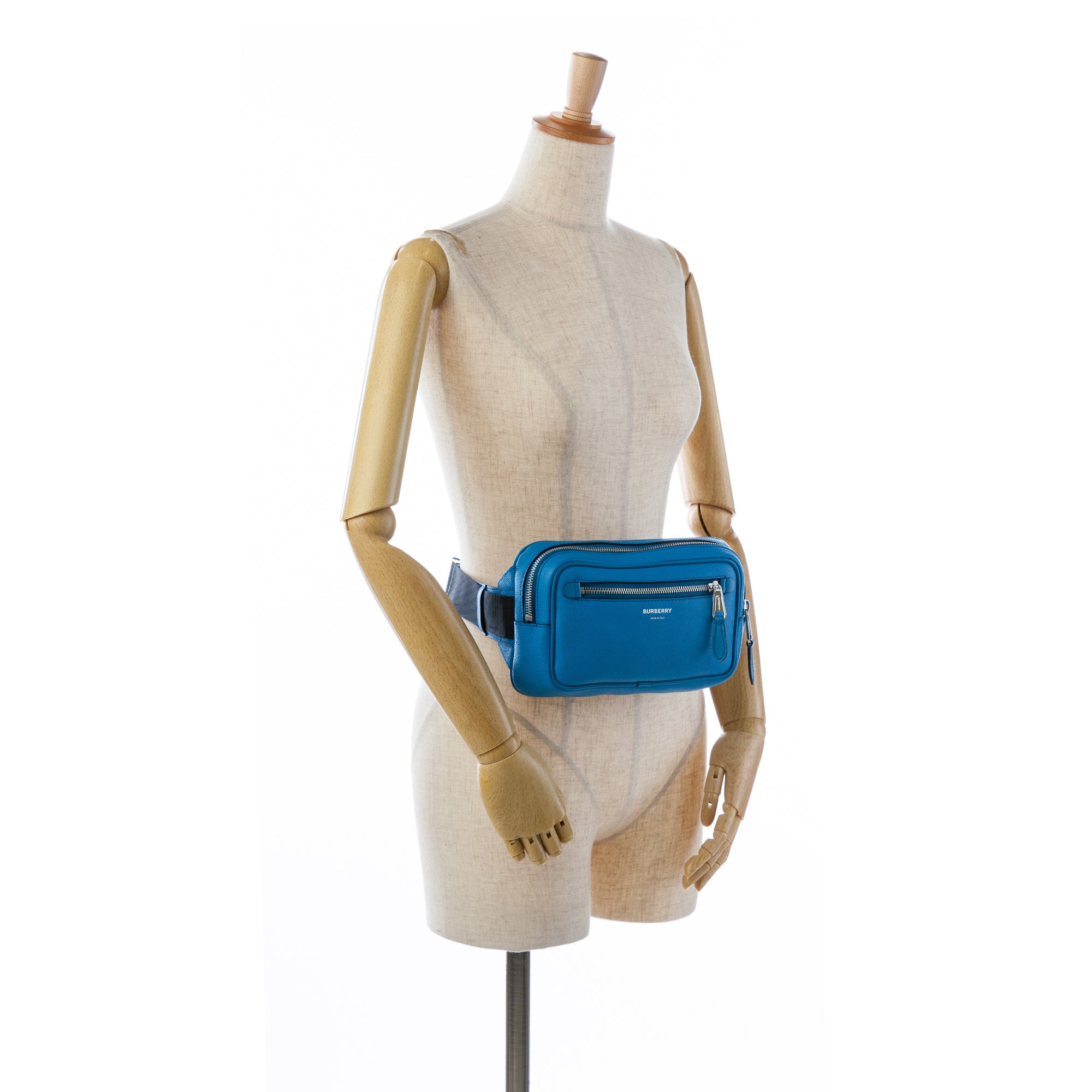 Burberry | Pre-Owned Paddy Logo Belt Bag | Blue