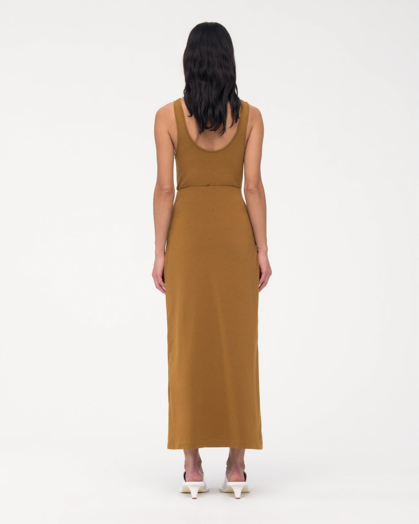 Another Tomorrow Tube Skirt in Tapenade – Cotton Women's Skirt