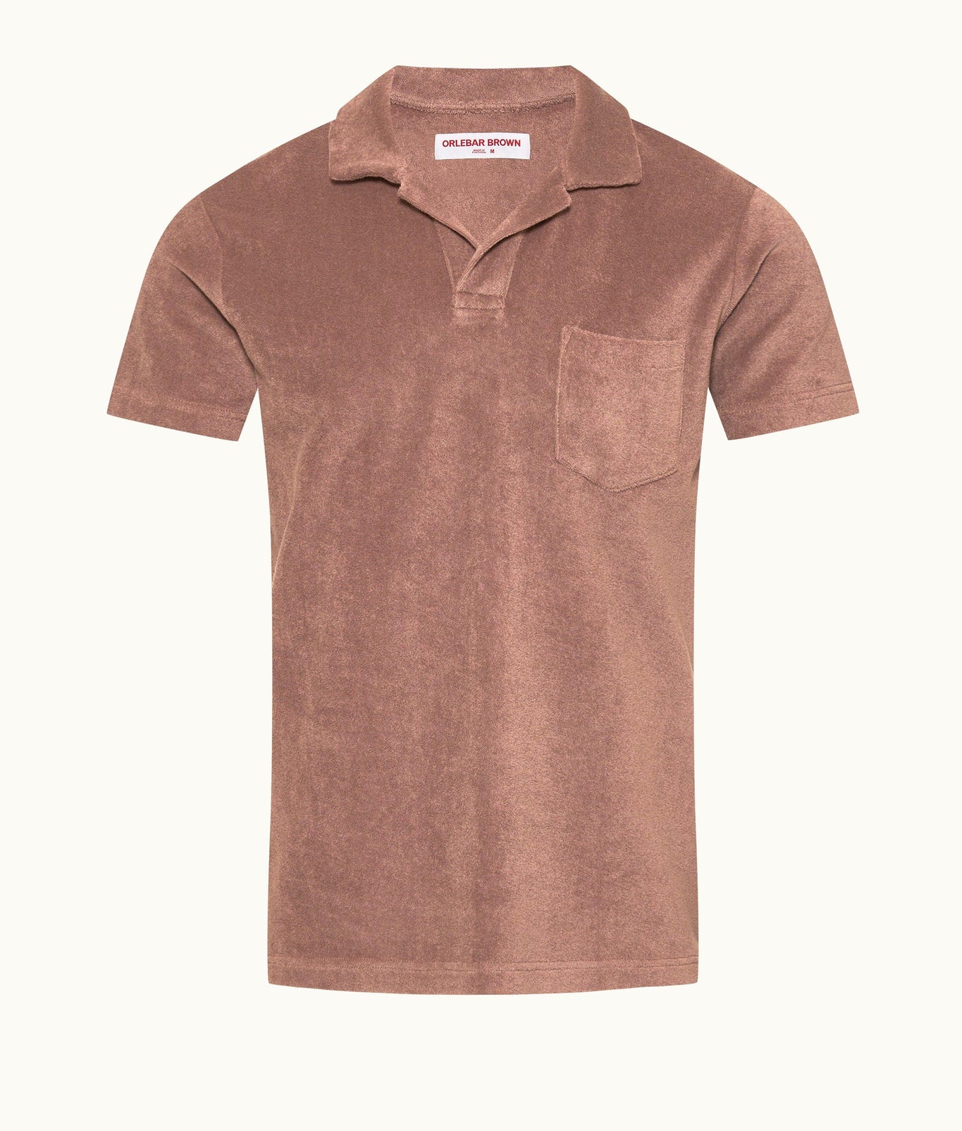 Terry Towelling Organic Cotton Towelling Resort Polo Shirt | Plum Wine