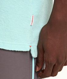 Terry Towelling Tailored Fit Resort Towelling Polo Shirt | Clear Sky