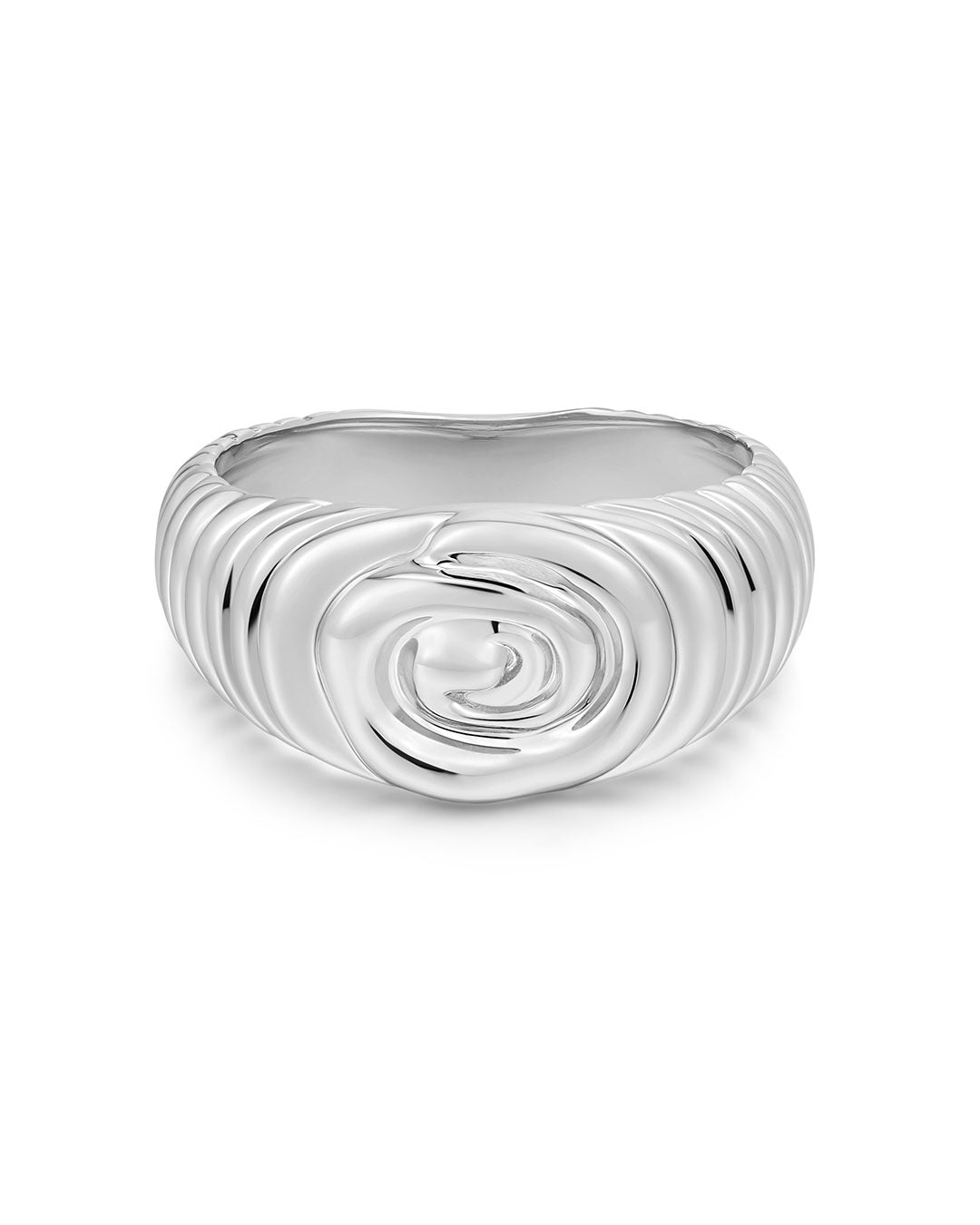 The Coquille Swirl Ring | Silver