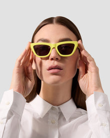 The Cateye | Lemon | Grey Lenses