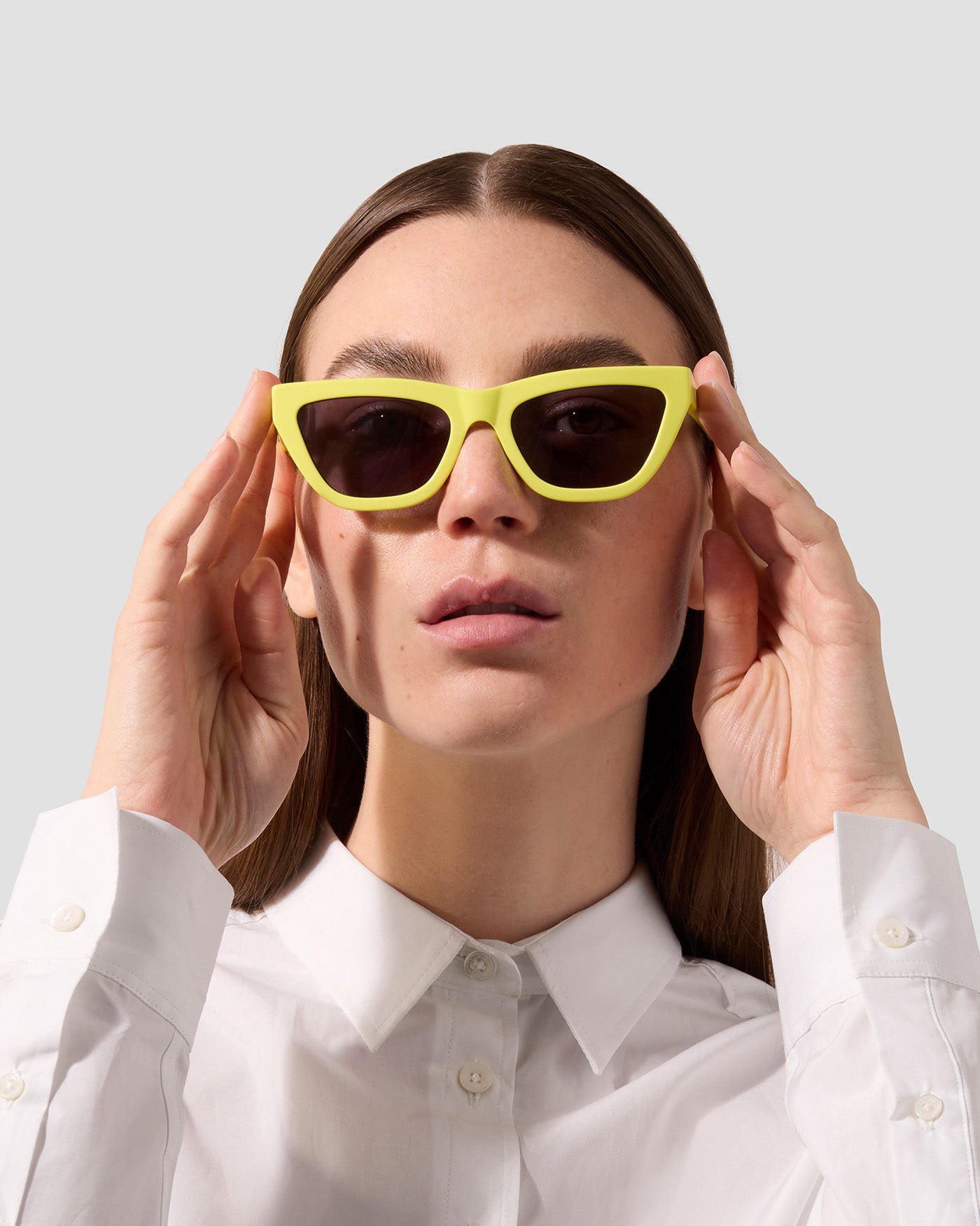 The Cateye | Lemon | Grey Lenses