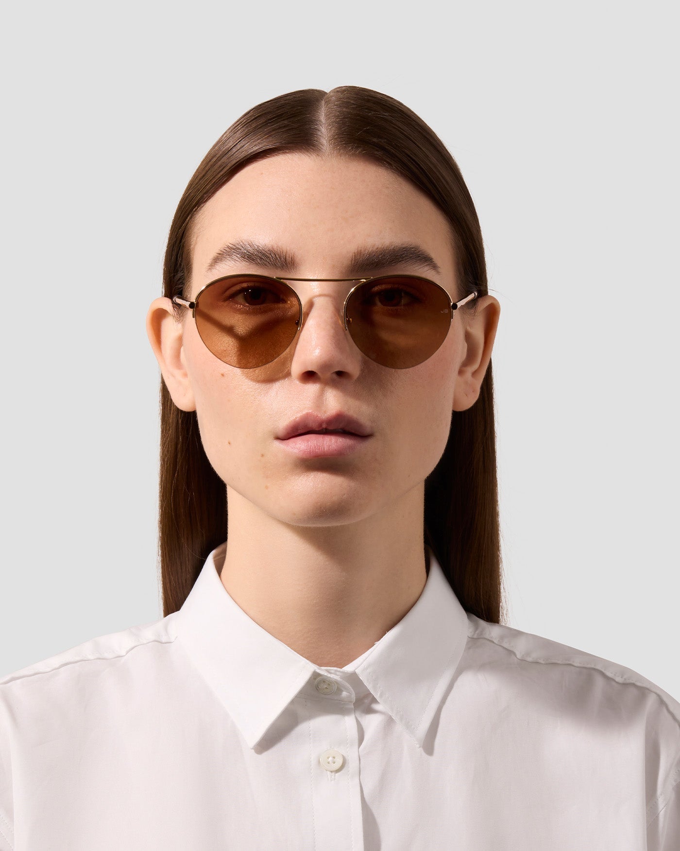 The Round | Gold | Brown Gradient Lenses