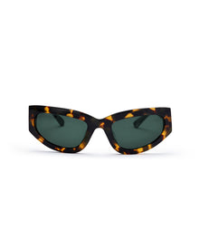 The Wrap | Tortoiseshell | Green Lenses