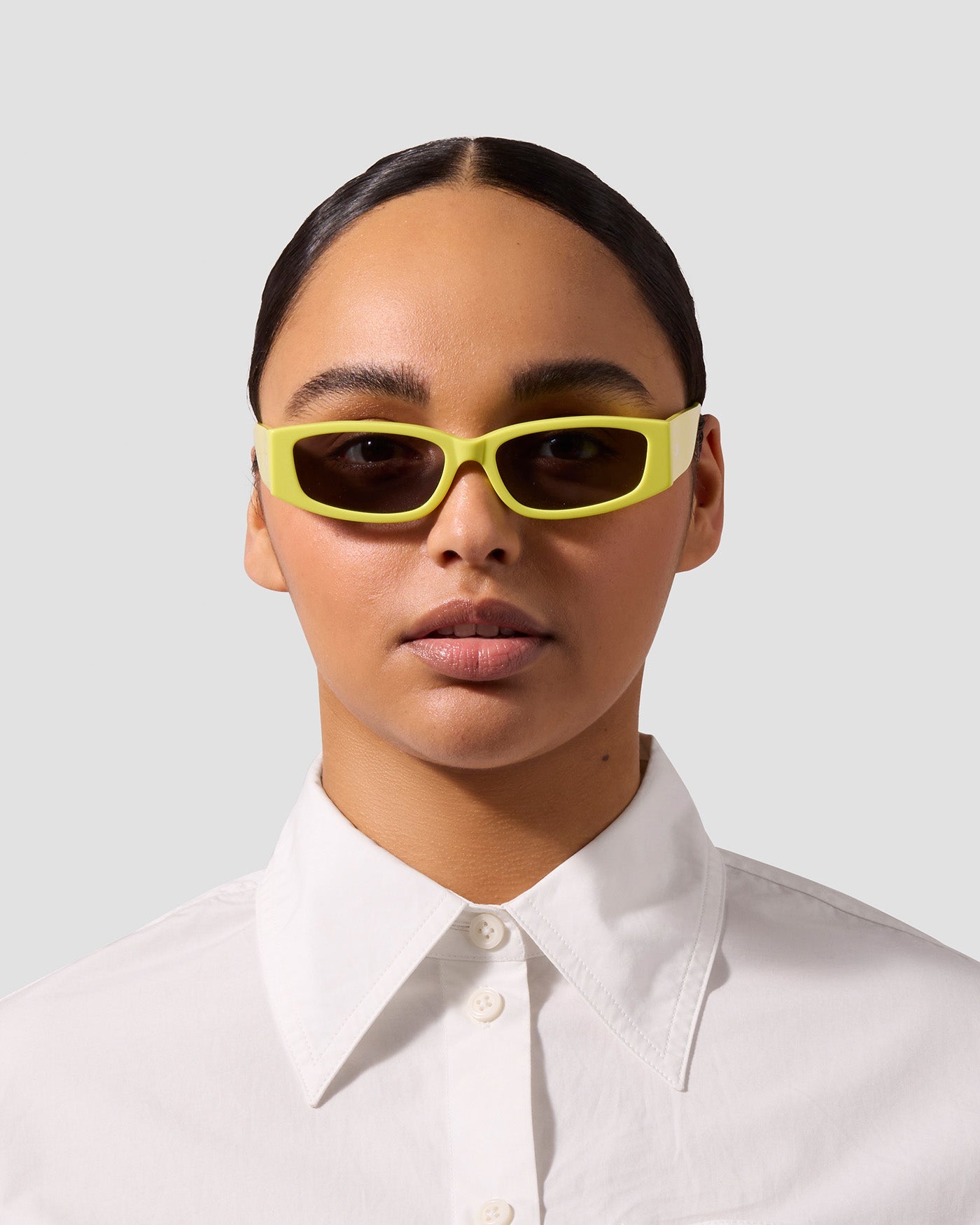The Y2K | Lemon | Grey Lenses