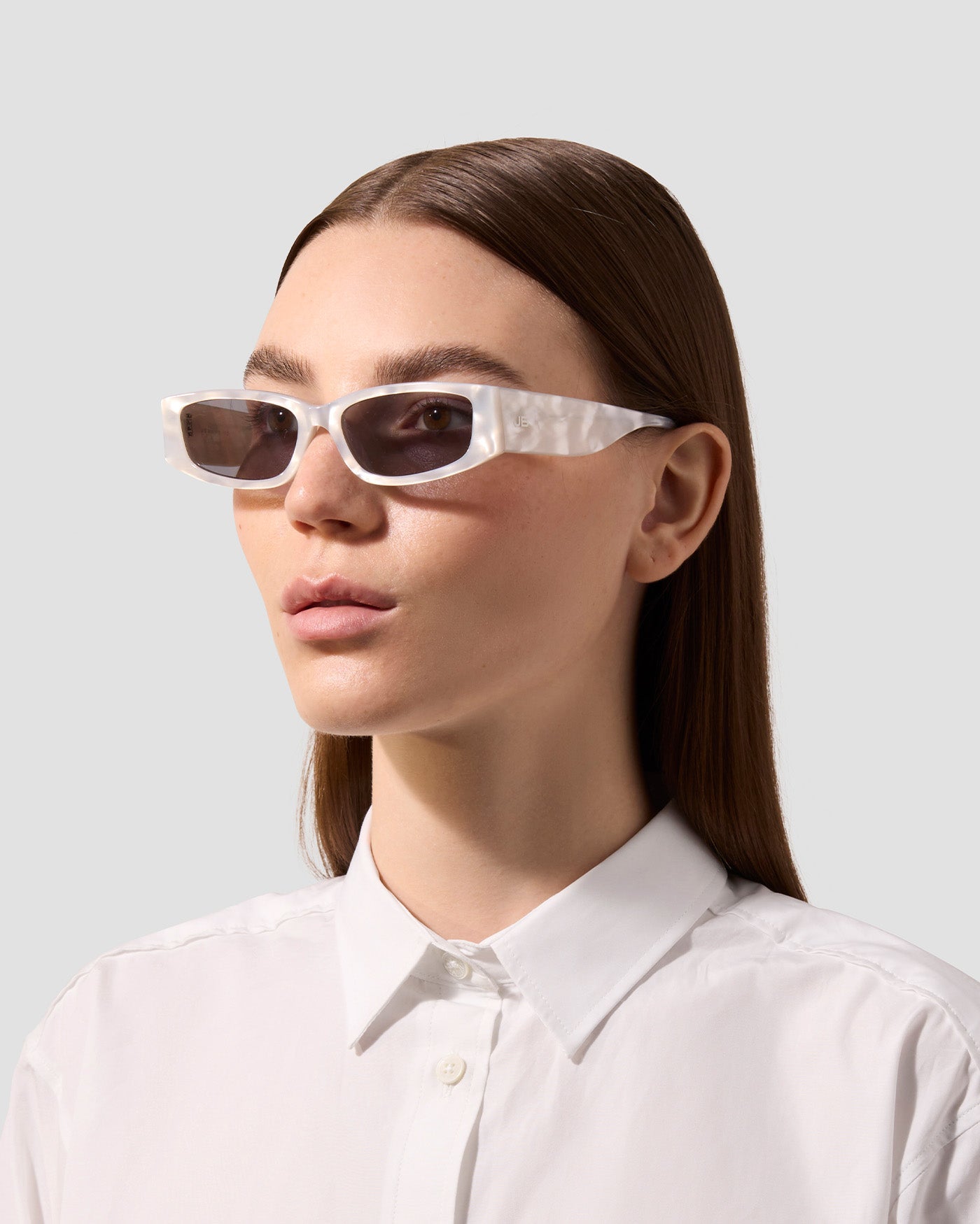 The Y2K | Mother Of Pearl | Grey Lenses
