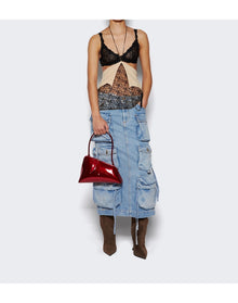 The Attico | Women | Denim Midi Skirt | Sku Blue