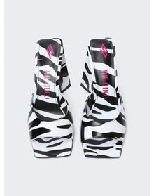 The Attico | Women | Devon Mule 115mm | White x Black