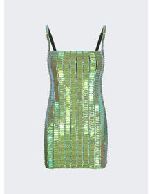 The Attico | Women | Embellished Rue Dress | Iridescent Green