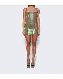 The Attico | Women | Embellished Rue Dress | Iridescent Green