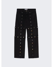 The Attico | Women | Embroidered Jeans | Black