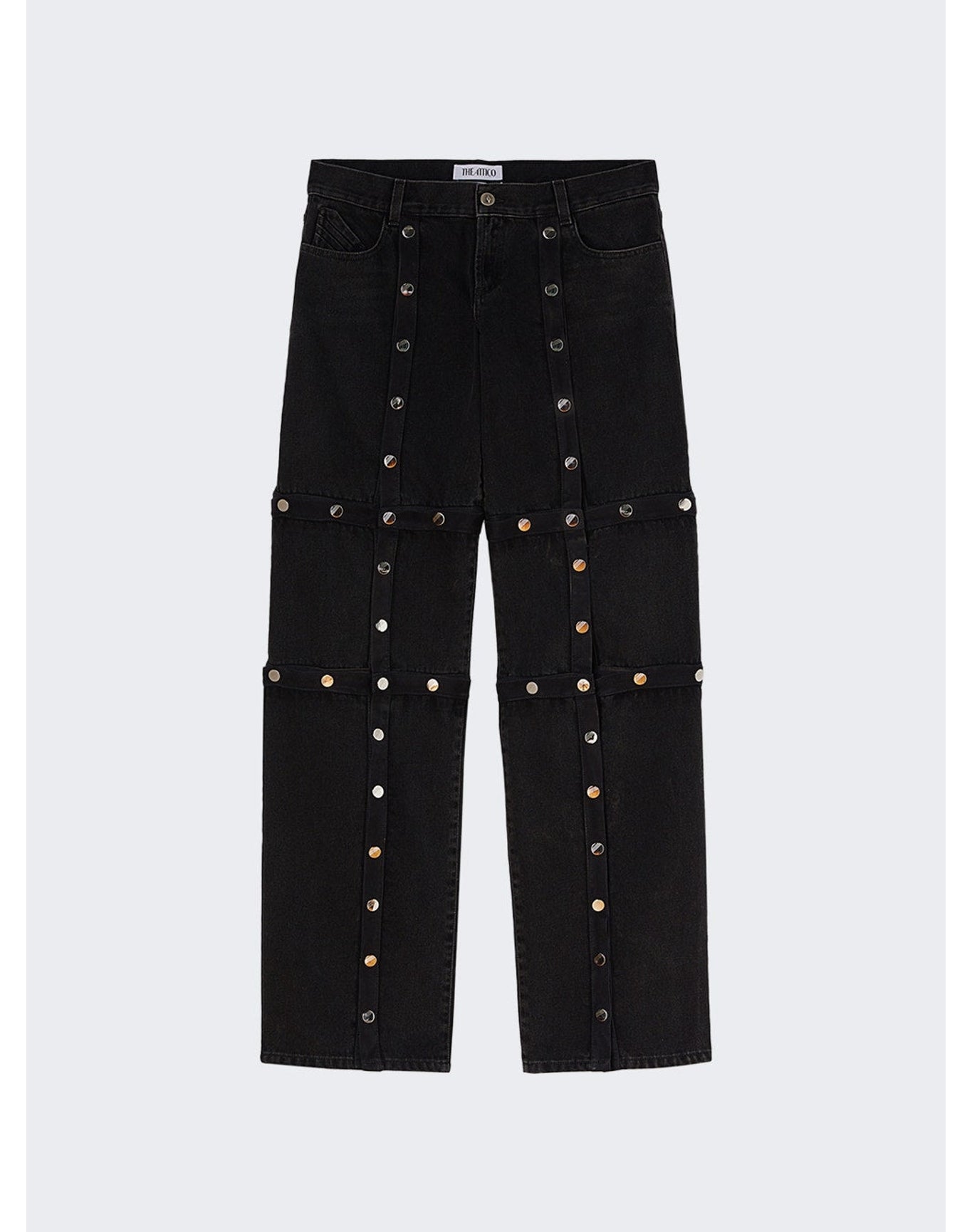 The Attico | Women | Embroidered Jeans | Black