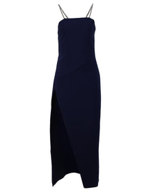 The Attico | Women | Fujiko Midi Dress | Navy Blue