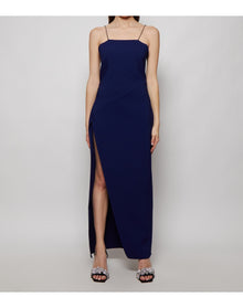 The Attico | Women | Fujiko Midi Dress | Navy Blue
