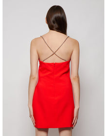 The Attico | Women | Fujiko Mini Dress | Lobster Red