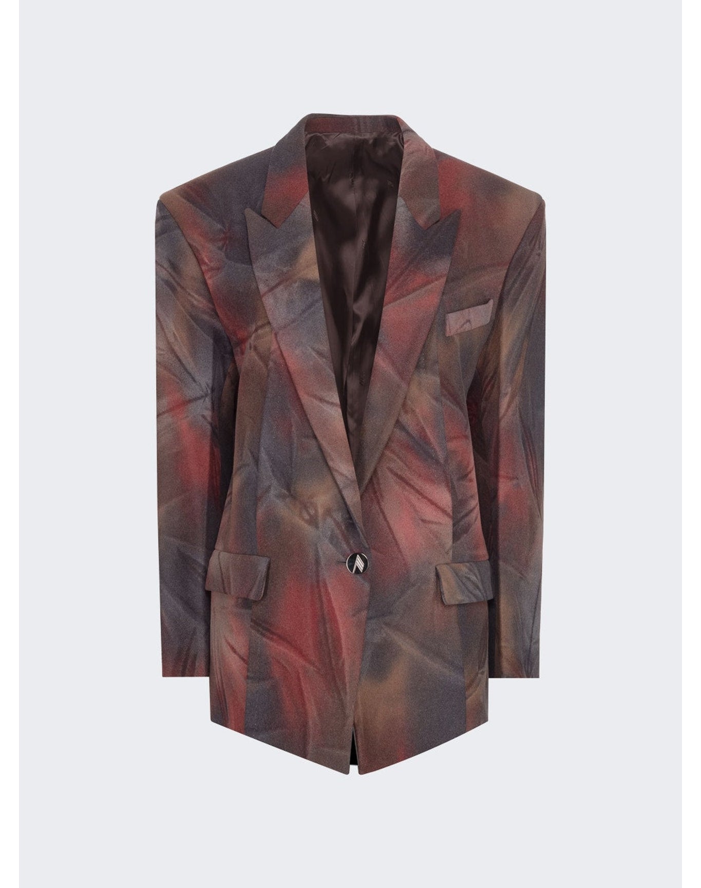 The Attico | Women | Glen Short Blazer Coat | Shaded Brown