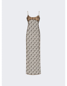 The Attico | Women | Long Dress | Champagne x Black