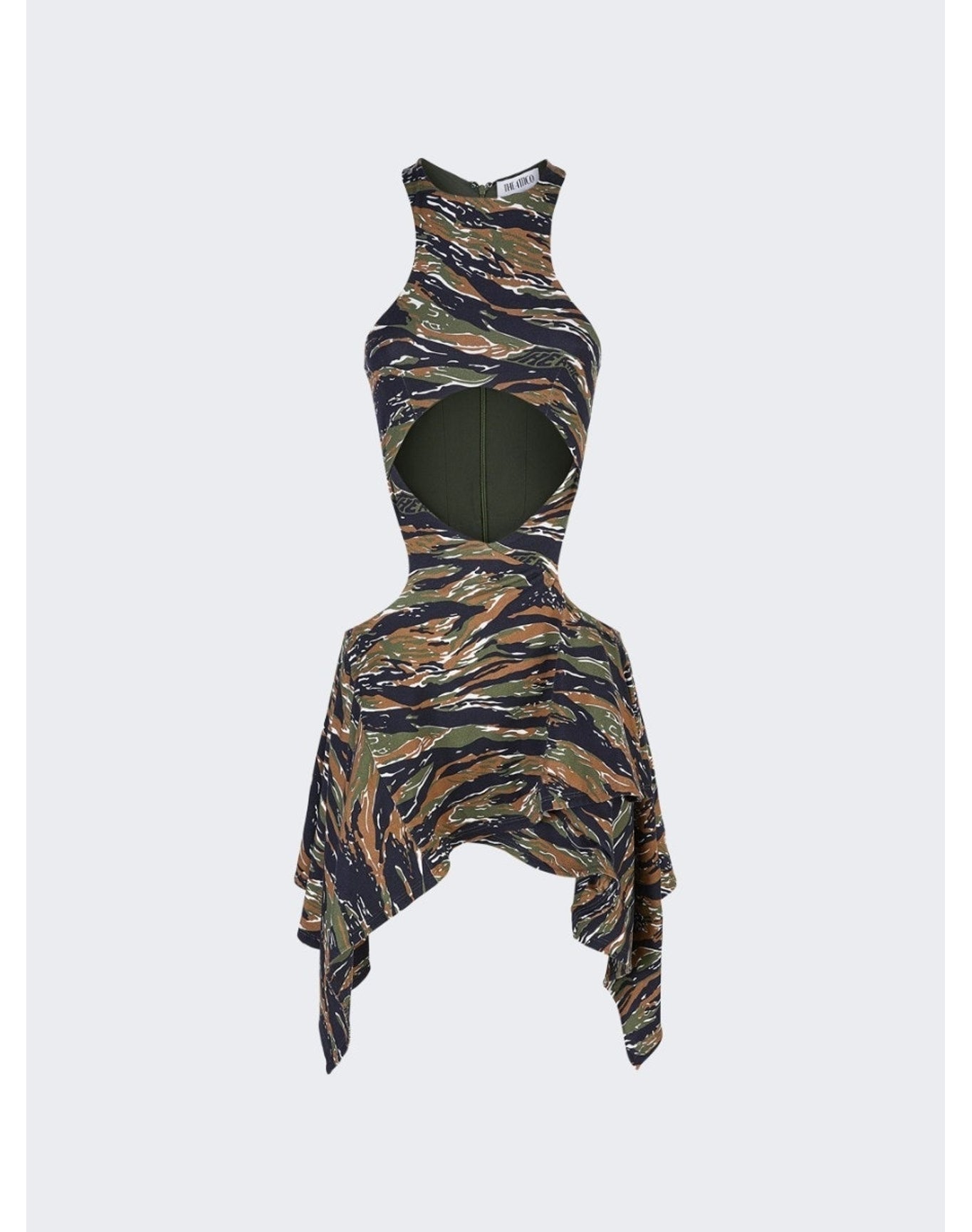 The Attico | Women | Magnolia Mini Dress | Military Green